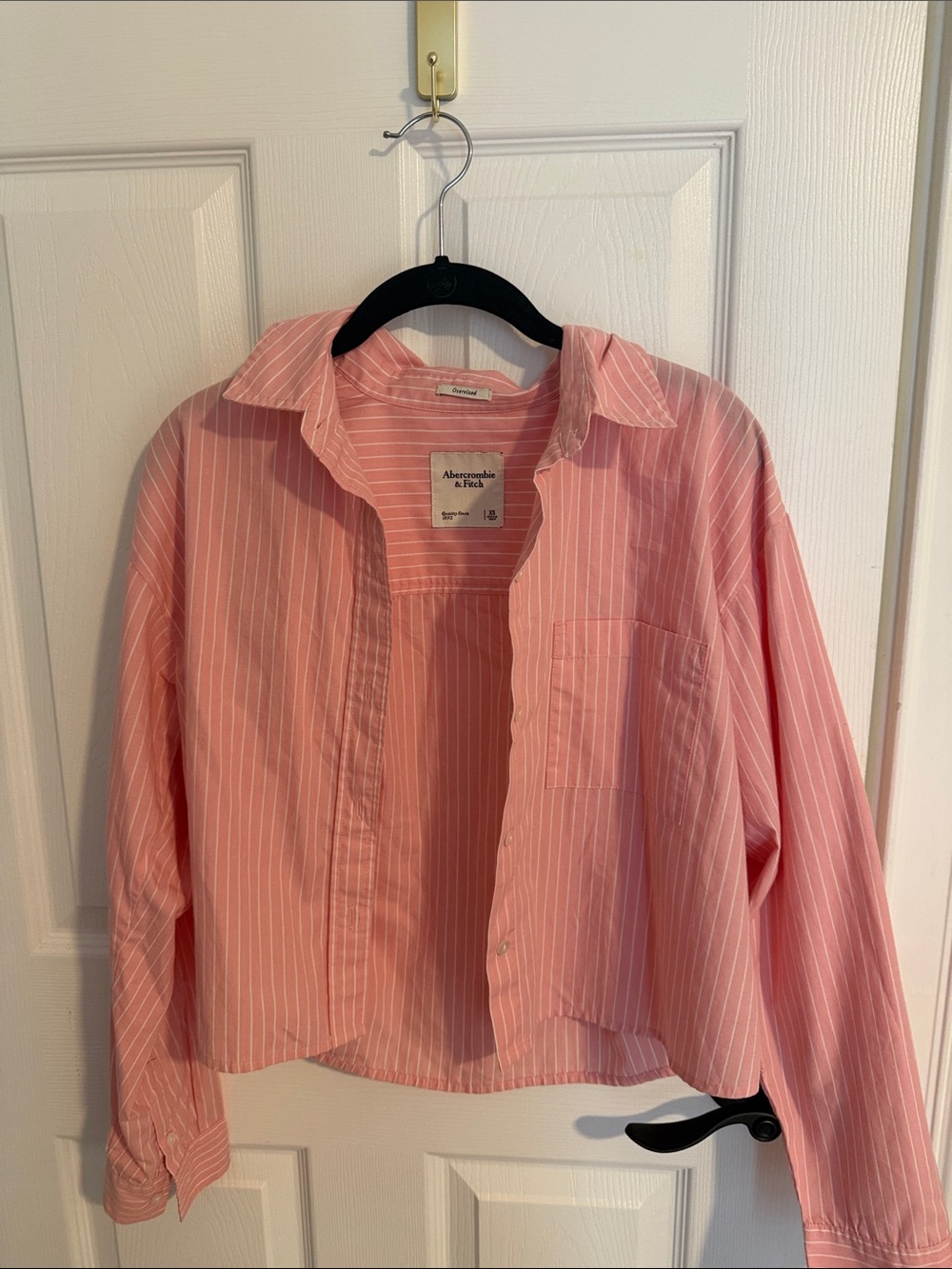 Abercrombie & Fitch Pink Striped Button-Down Shirt